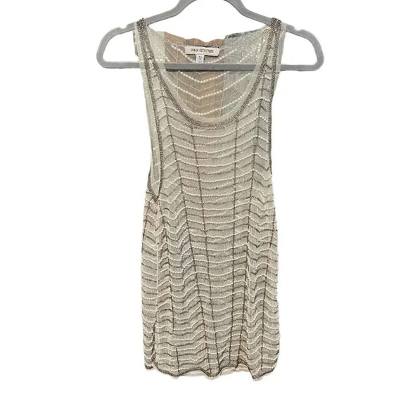 UO Twiggy Sheer Embellished Mini Dress size XS - Picture 2 of 8